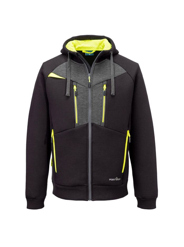 DX4 Zipped Hoodie , L, R, Black