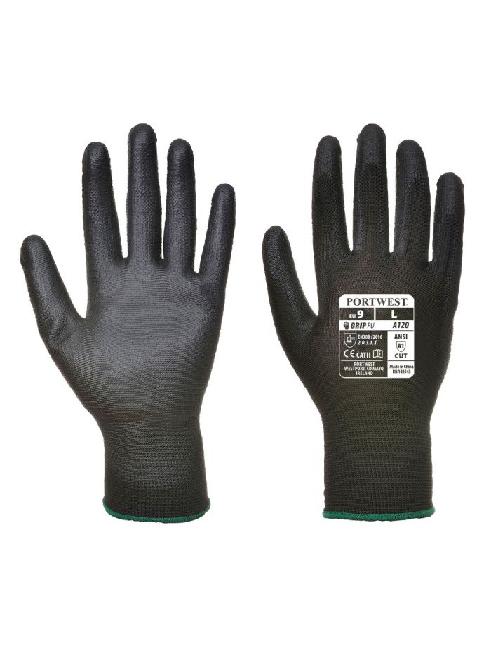 Vending PU Palm Glove, XS, R, Black