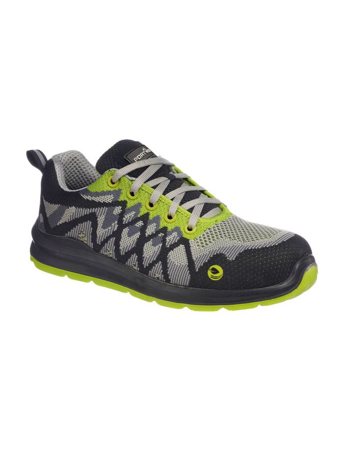 Portwest Compositelite Eco Safety Trainer S1P, 36, , Black/Yellow