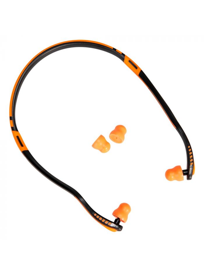 Easy Fit PU Ear Plugs Banded (2 Pairs), , R, Orange