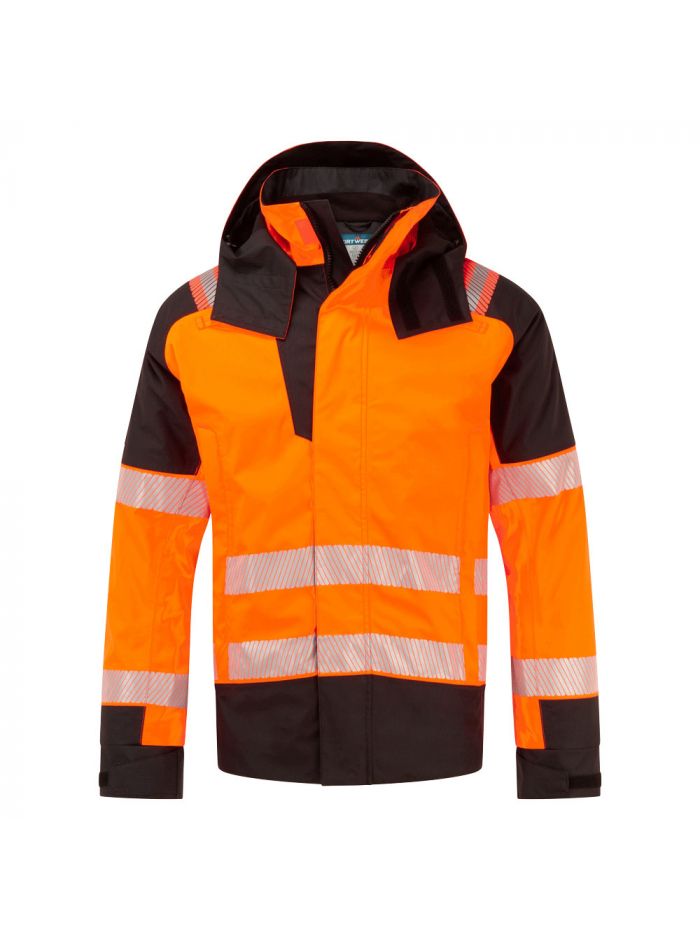 PW3 Modaflame Rain+ Hi-Vis Multi-Norm FR Winter Jacket, L, R, Orange/Black