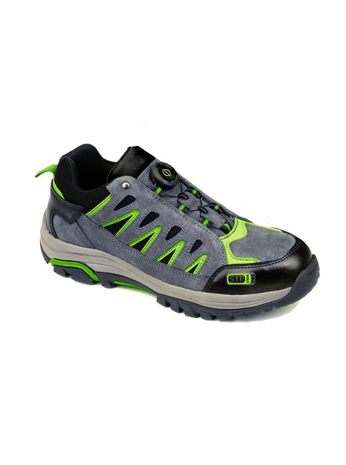 Steelite Wire Lace Safety Trainer S1P HRO, 42, , Grey/Green