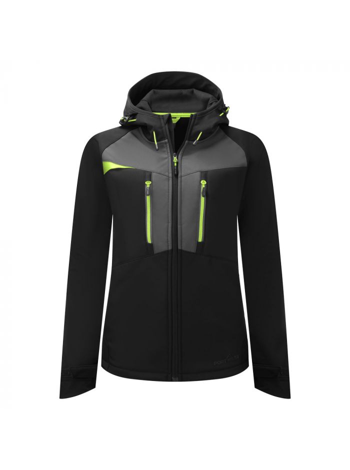 DX4 Women's Softshell (3L), L, R, Black