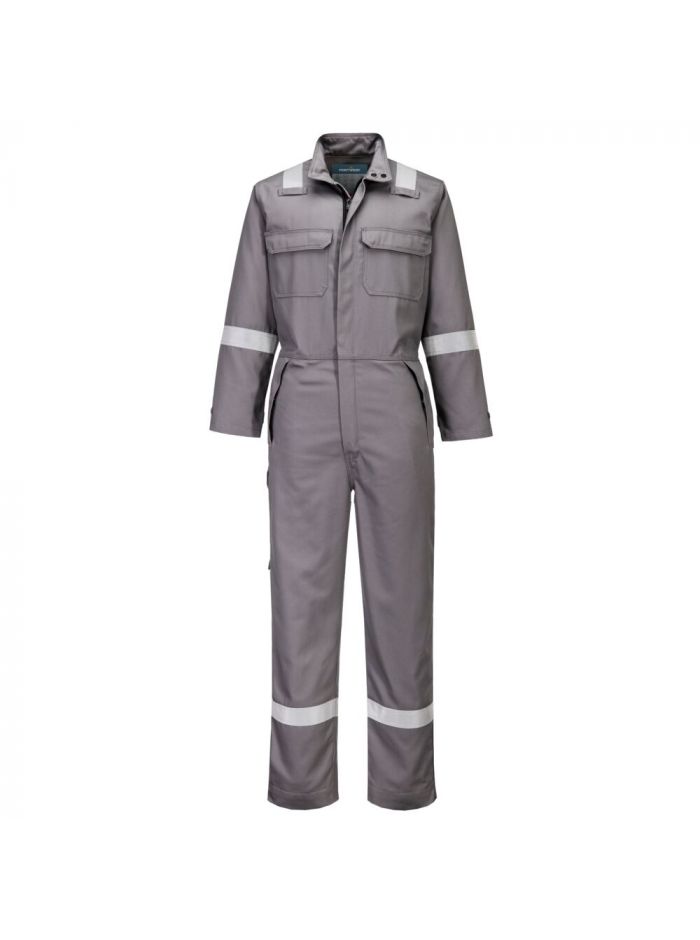 Bizflame Work+ FR Coverall, L, R, Grey