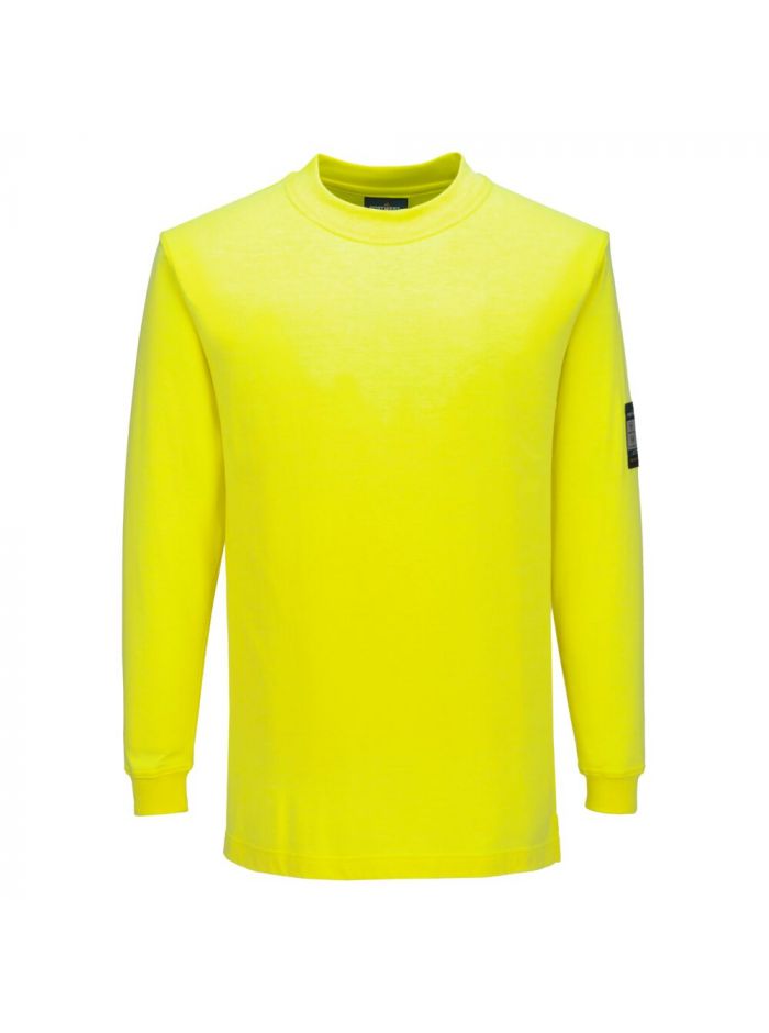 Modaflame Knit FR Long Sleeve T-Shirt, L, R, Yellow