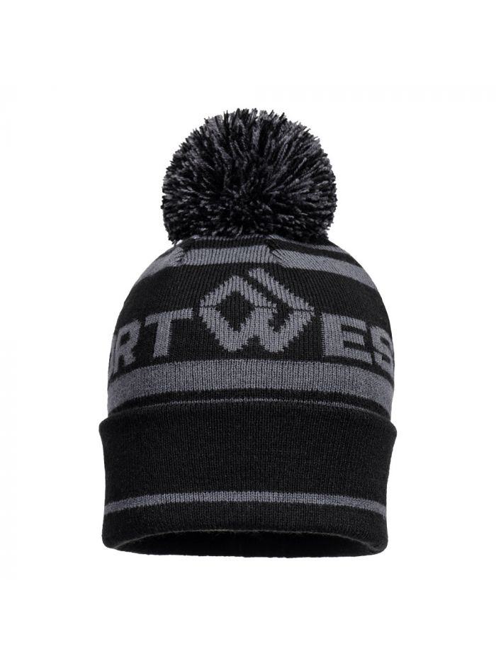 Portwest Bobble Hat, , R, Metal Grey