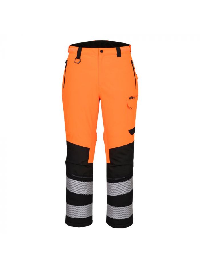 EV4 Hi-Vis Expedition Trouser, L, R, Orange/Black