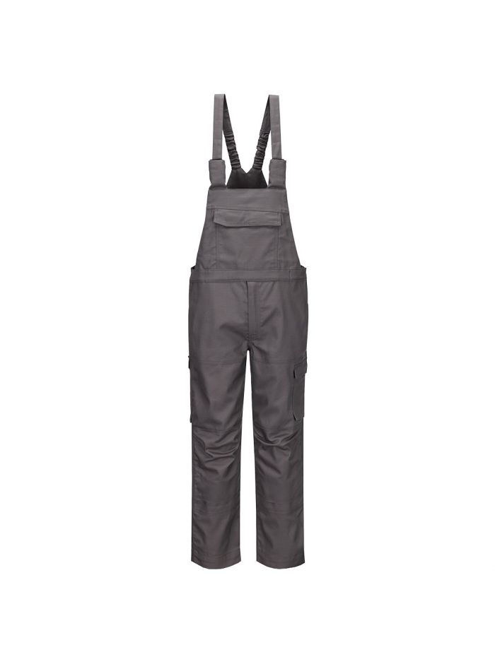 Bizflame Industry Bib & Brace, 4XL, R, Grey