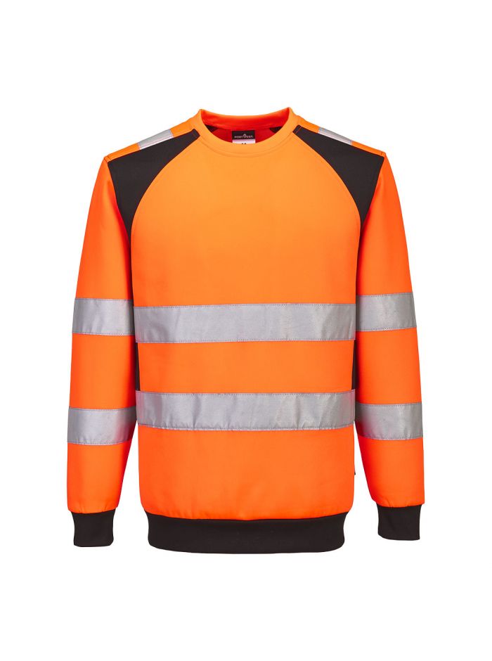 WX2 Eco Hi-Vis Sweatshirt, 4XL, R, Orange/Black