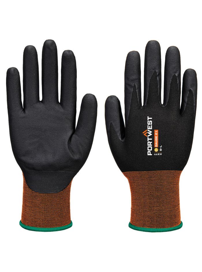 GP Grip 21 Nitrile Micro Foam Glove, L, R, Black