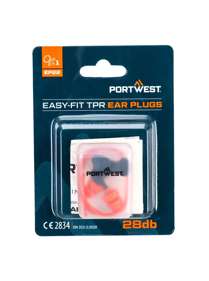 Easy Fit TPR Corded (1 Pair), , R, Orange