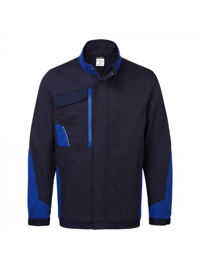 WX1 Two Toned Insulated Cotton Work Jacket, 4XL, R, Navy/Royal