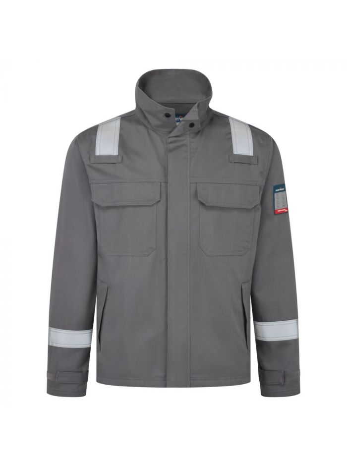 Bizflame Work+ FR Jacket, L, R, Grey