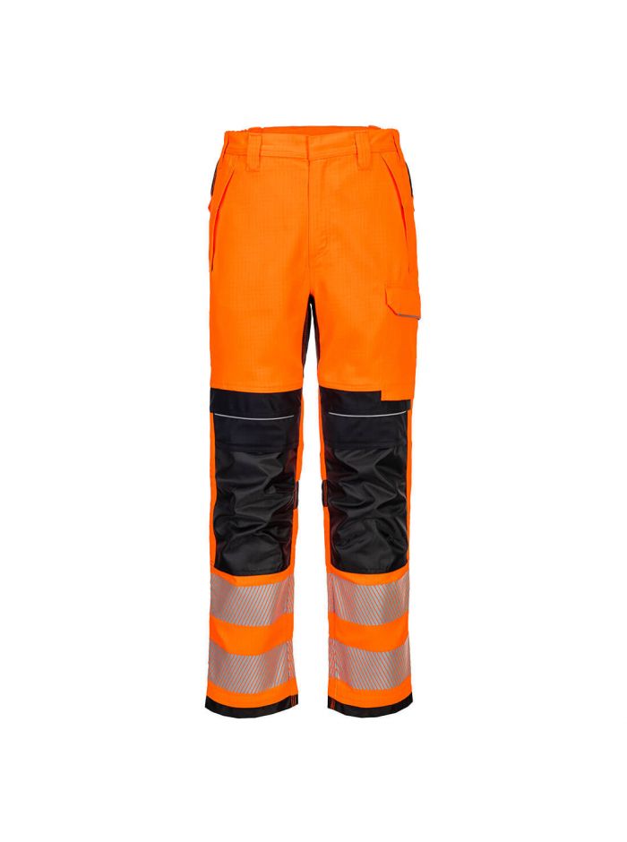 PW3 FR HVO Work Trousers, 28, R, Orange/Black