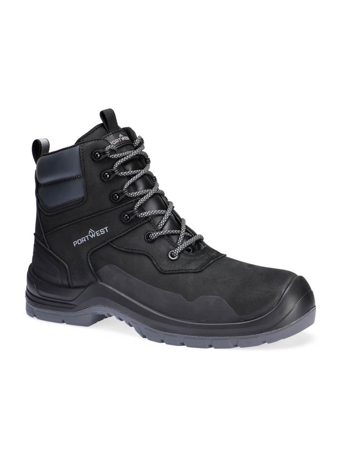 Composite Nubuck Ankle Boot S7L LG FO SR SC, 36, R, Black