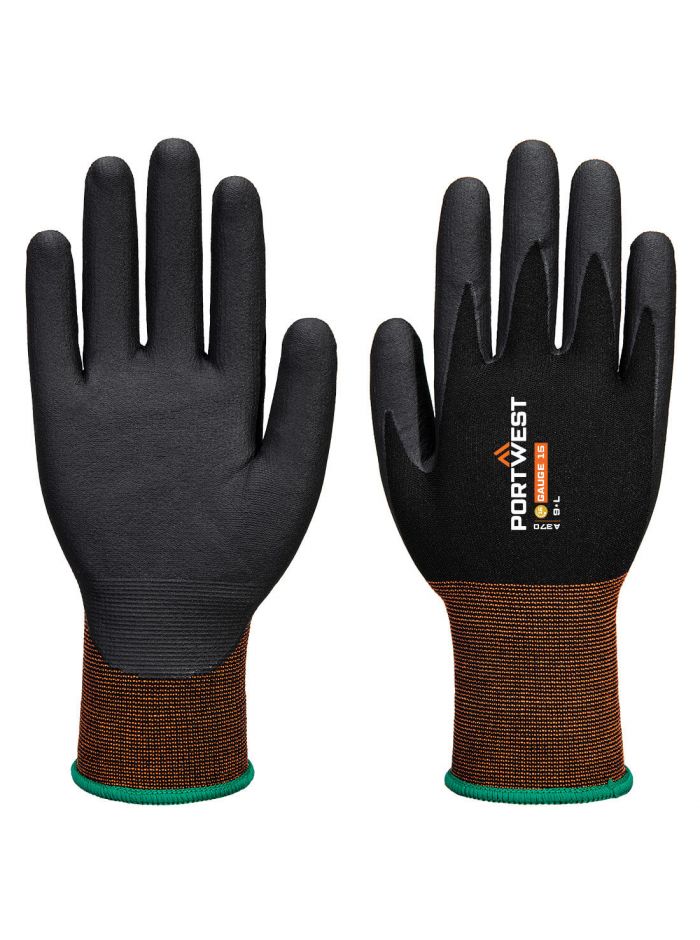 GP Grip 15 Nitrile Micro Foam Glove, L, R, Black