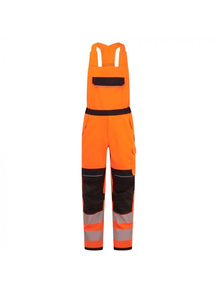 PW3 Modaflame Work HVO Multi-Norm FR Bib and Brace, L, R, Orange/Black