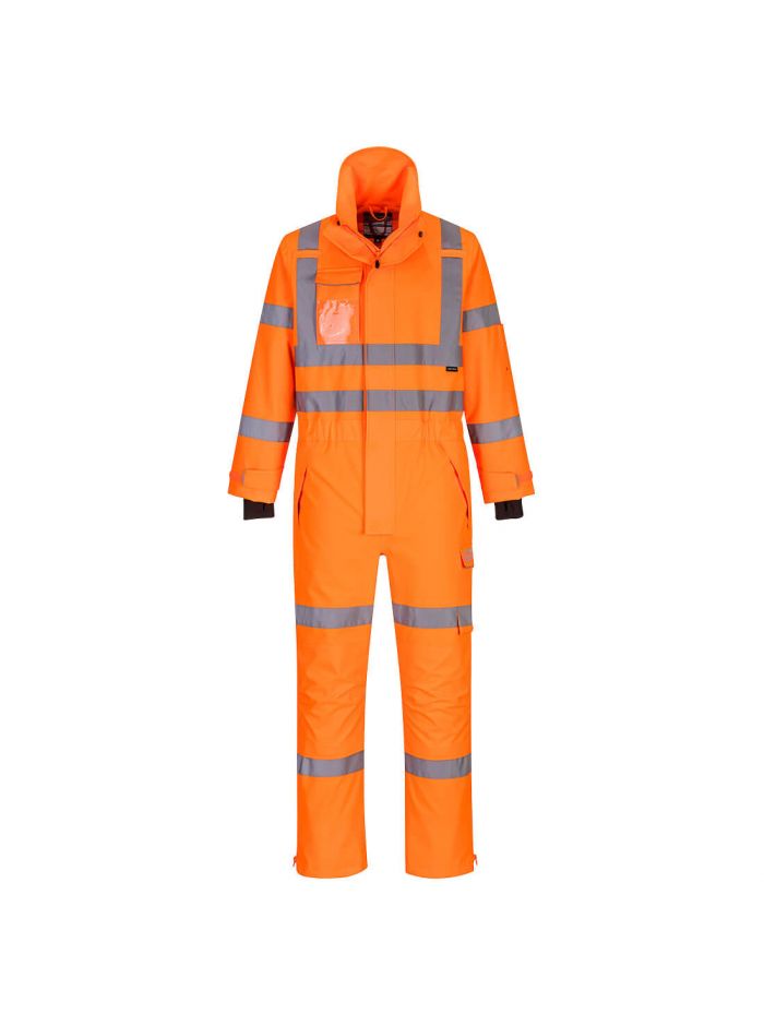 Hi-Vis Extreme Rain Coverall, L, R, Orange