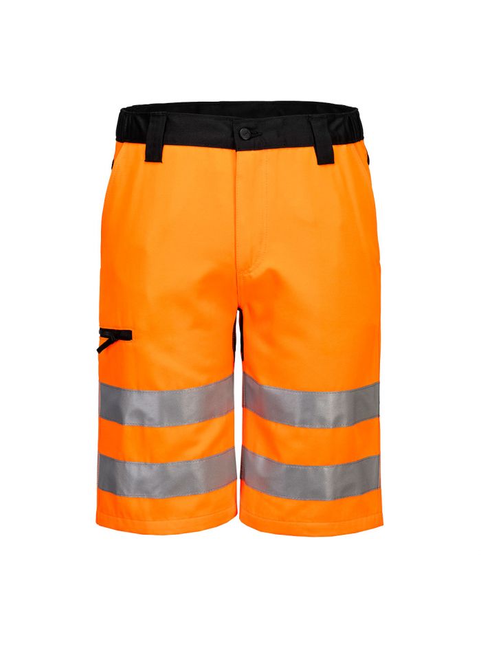 WX2 Eco Hi-Vis Shorts, 28, R, Orange/Black