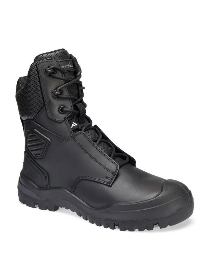 Steel Leather Shin Boot S3 SC HRO HI CI LG SR FO, 37, R, Black