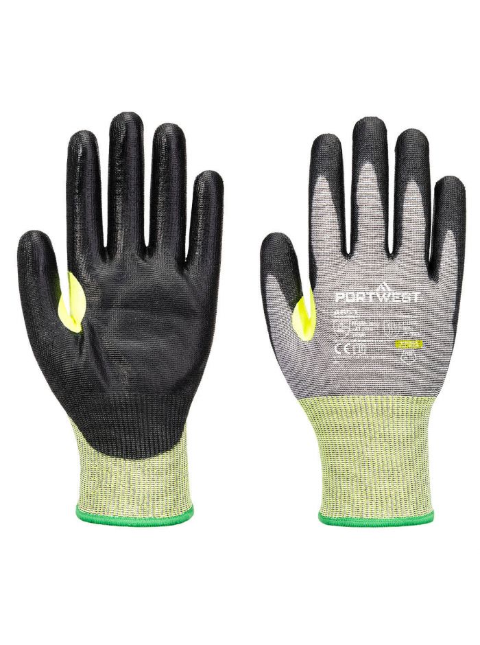 CS Cut E15 PU Glove, L, R, Grey/Black