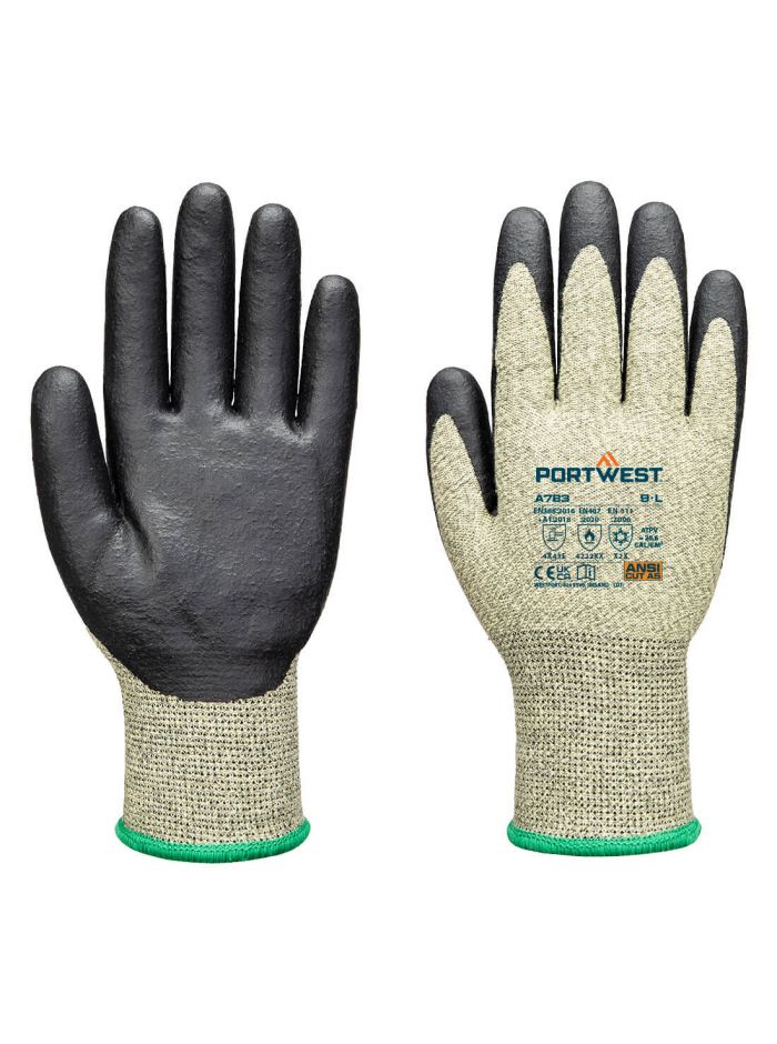 FR Arc Cut F13 Level 3 Glove, L, R, Green/Black