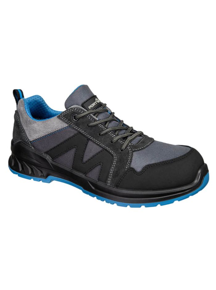  Composite Textile & Suede Trainer S1PS SR FO, 36, , Black/Blue