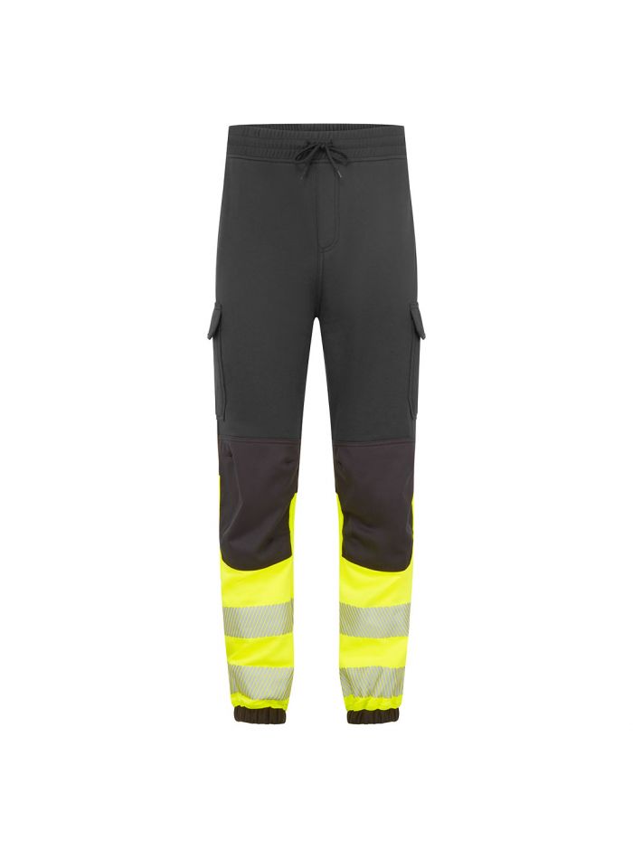 PW3 Modaflame Hi-Vis Class 1 FR Jogger, L, , Black/Yellow