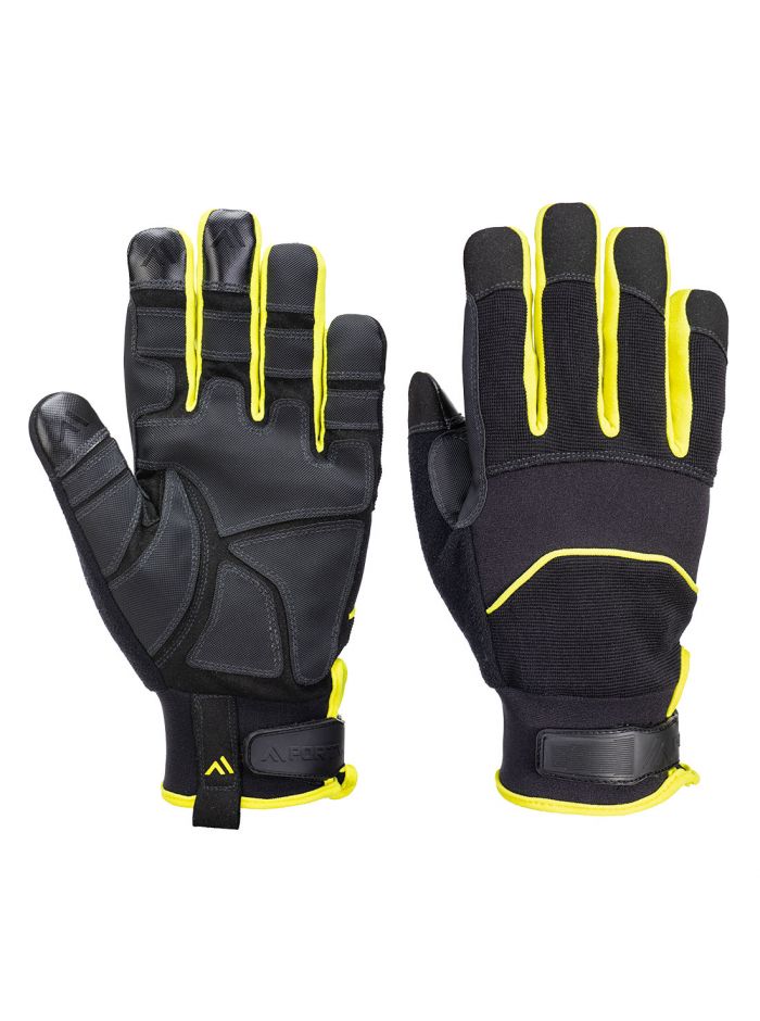 Needle Resistant Glove, L, , Black/Yellow