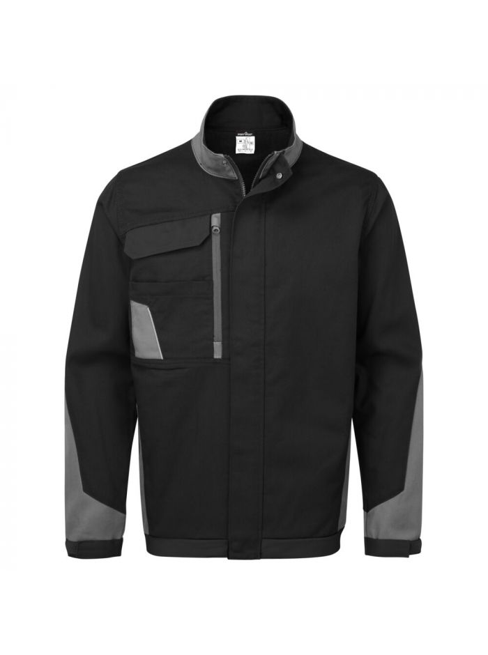 WX1 Lightweight Cotton Work Jacket, 4XL, R, Black/Grey
