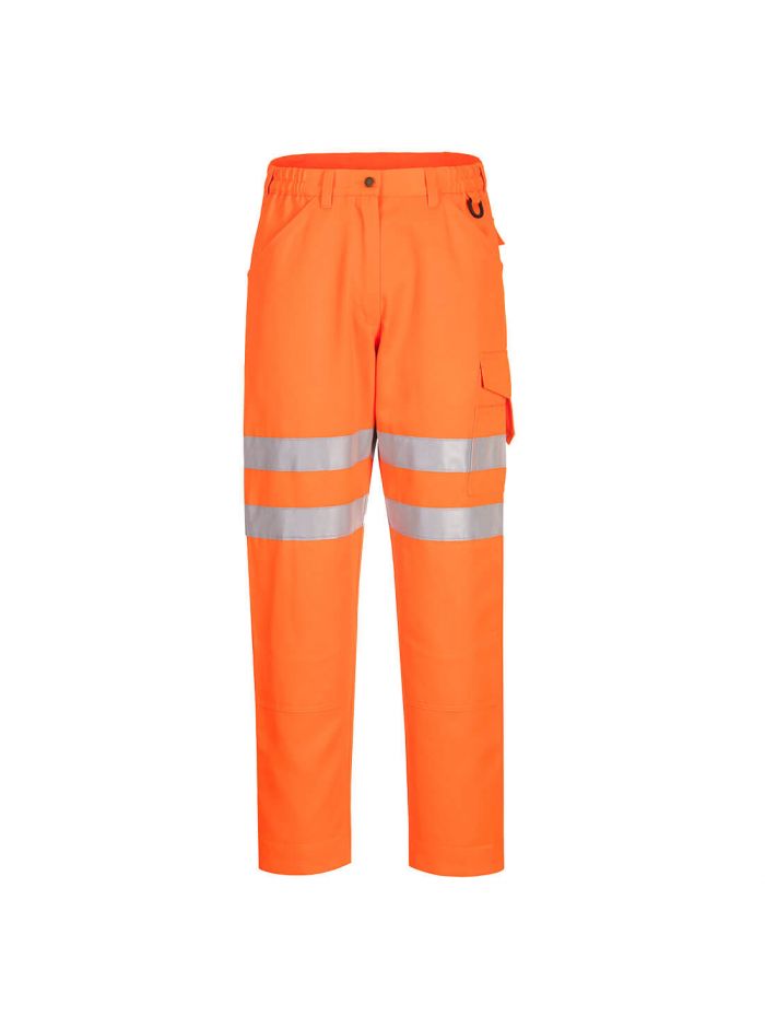 Eco Hi-Vis Work Trousers, 30, R, Orange