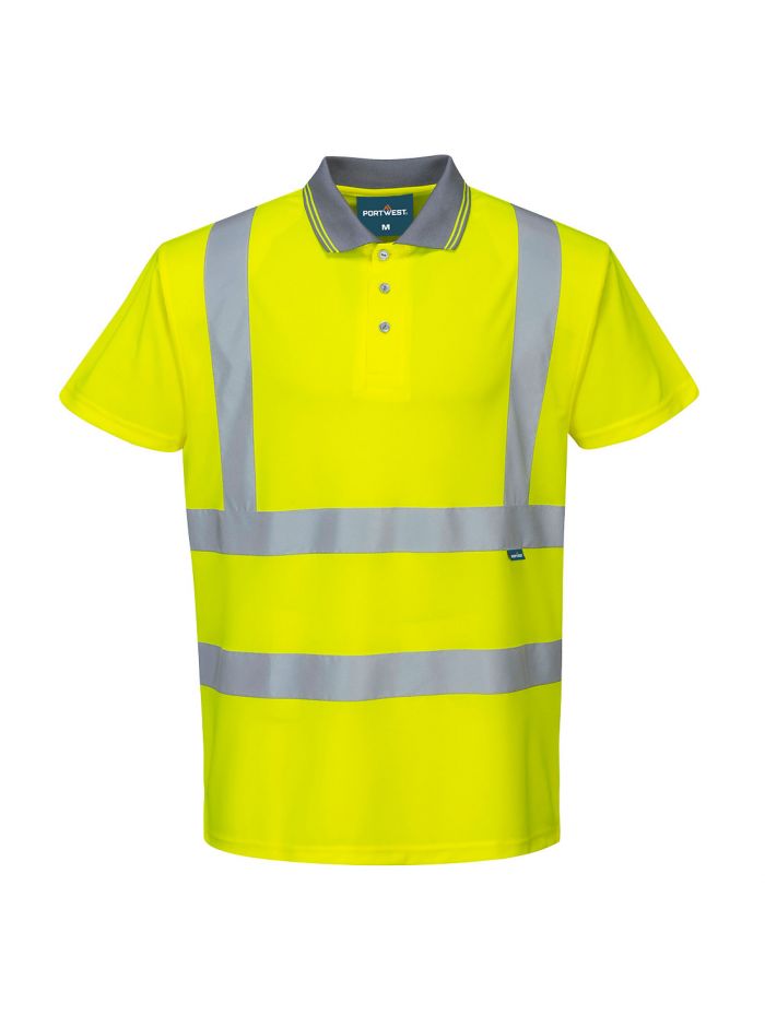 ES1 Essential Hi-Vis Polo Shirt S/S, 4XL, R, Yellow