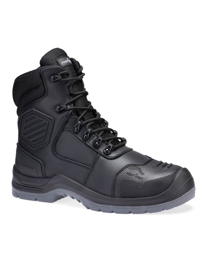 Composite Leather Mid Boot S7L HRO M CI LG SC AN SR FO, 36, R, Black