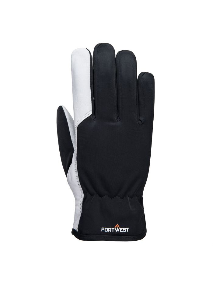 Mechanic 120 Leather Palm Lined Glove, L, R, Grey