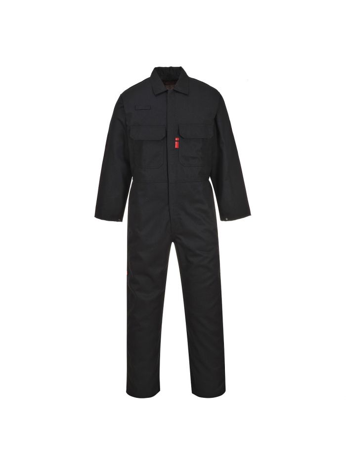 Bizweld FR Coverall, 4XL, R, Black