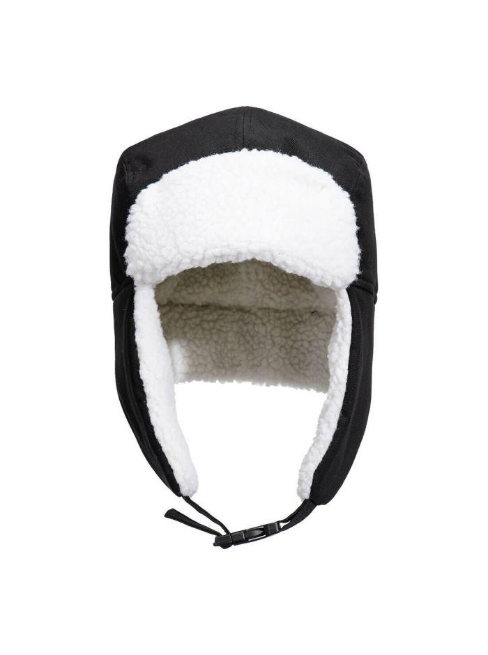 Sherpa Lined Trapper Hat, , R, Black