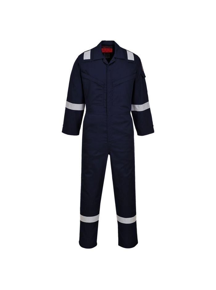 Araflame Silver Coverall, 50, R, Navy