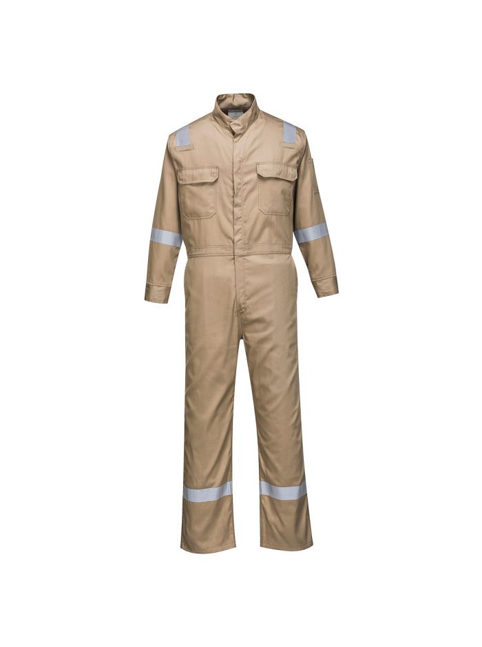 Bizflame 88/12 Iona FR Coverall , L, R, Khaki