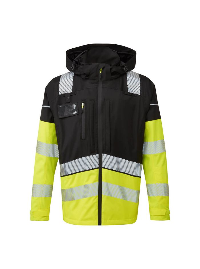 Ultimate Modular Hi-Vis 3-in-1 Rain Jacket, L, R, Yellow/Black