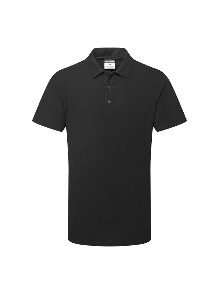 Mesh Air Pro Polo Shirt S/S, L, R, Black