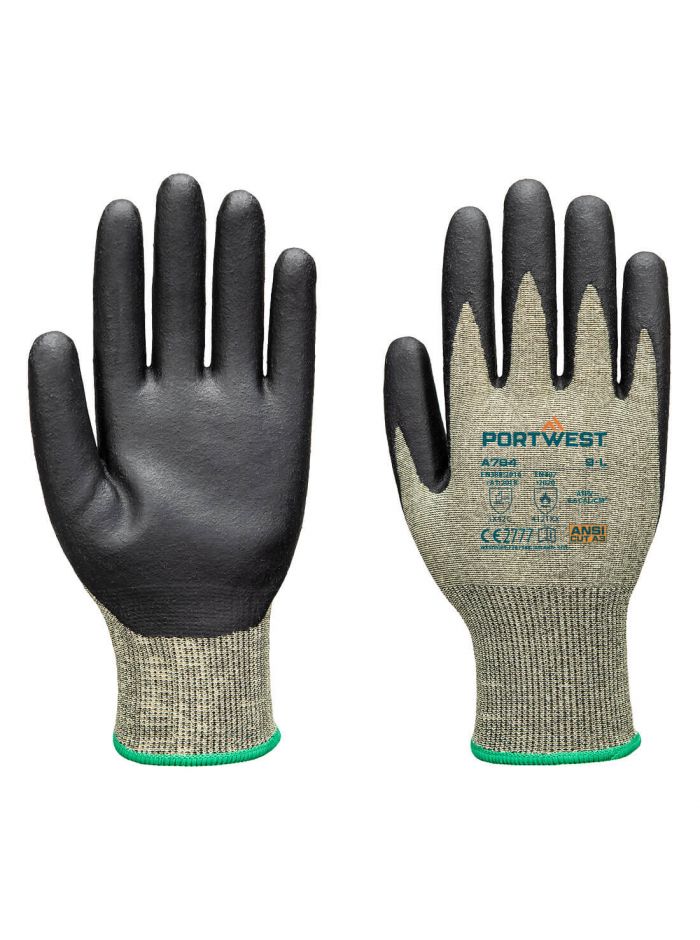 FR Arc Cut C18 Level 2 Glove, L, R, Green/Black