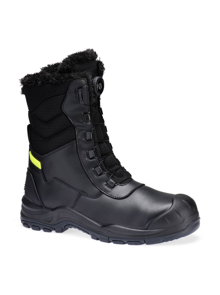 Steel Leather Winter High Boot S3L SC HRO CI SR, 35, R, Black