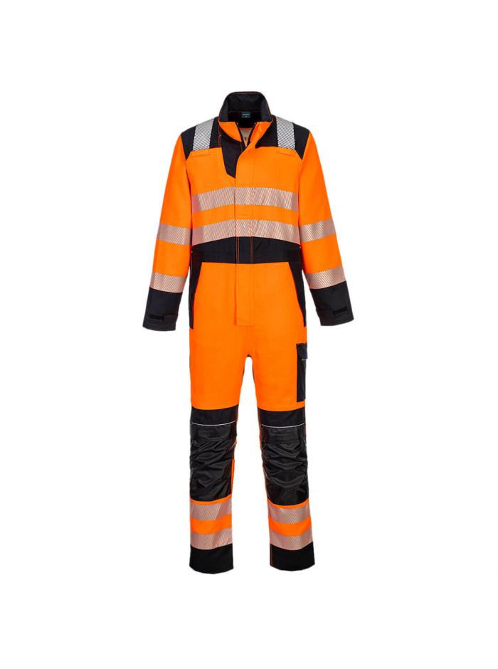 PW3 FR HVO Coverall, L, R, Orange/Black