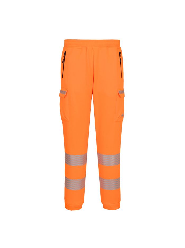 Hi-Vis Sports Combat Joggers, 4XL, R, Orange