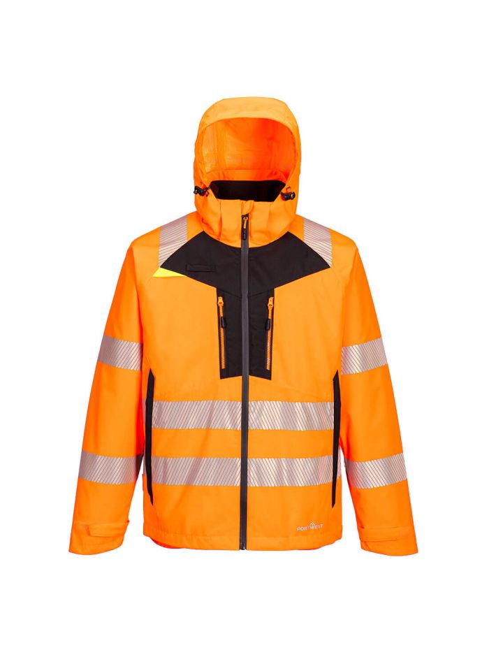 DX4 Hi-Vis 4-in-1 Jacket, 4XL, R, Orange/Black