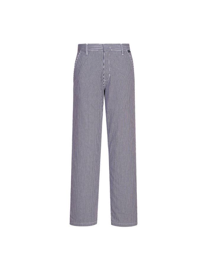 Barnet Chefs Trousers, L, R, Blue Check