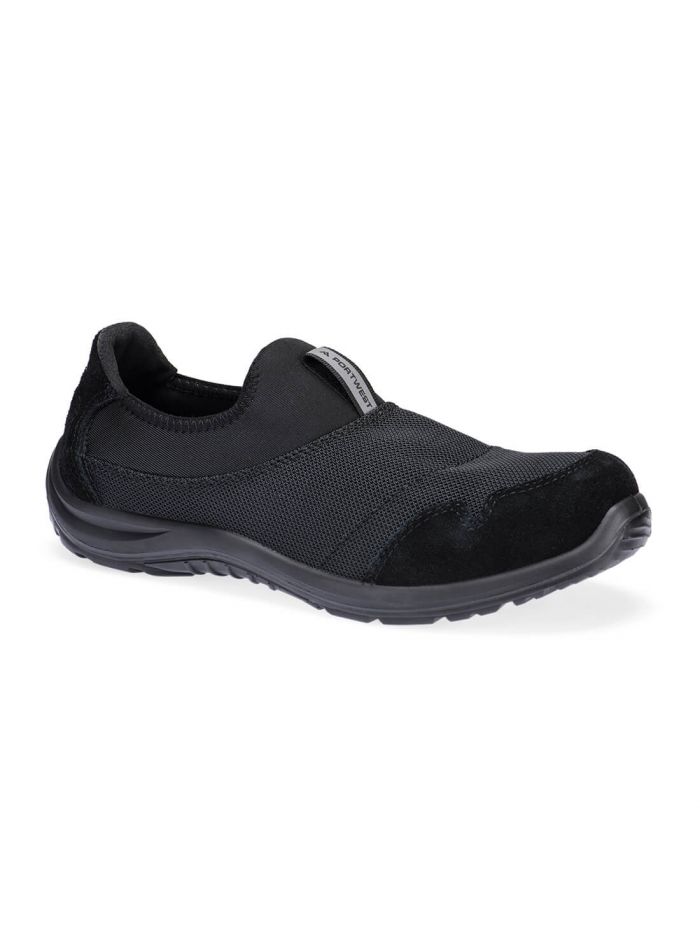 Steel Textile Slip On Shoe S1P SR FO ESD, 36, R, Black