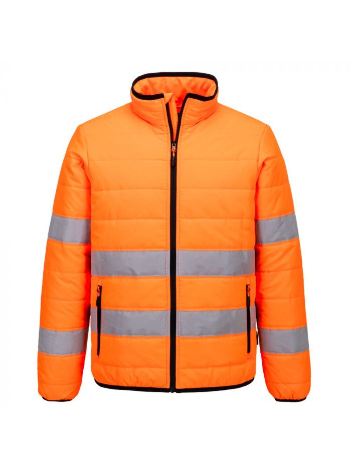 Hi-Vis Baffle Jacket, 4XL, R, Orange/Black