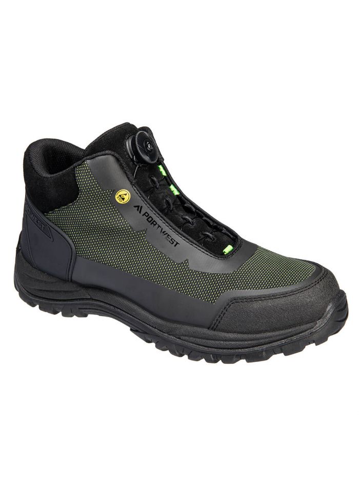 Girder Composite Mid Boot S3S ESD SR FO, 37, , Black/Green
