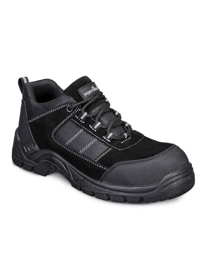 Composite Textile Suede Low Shoe S1 SR FO, 36, R, Black
